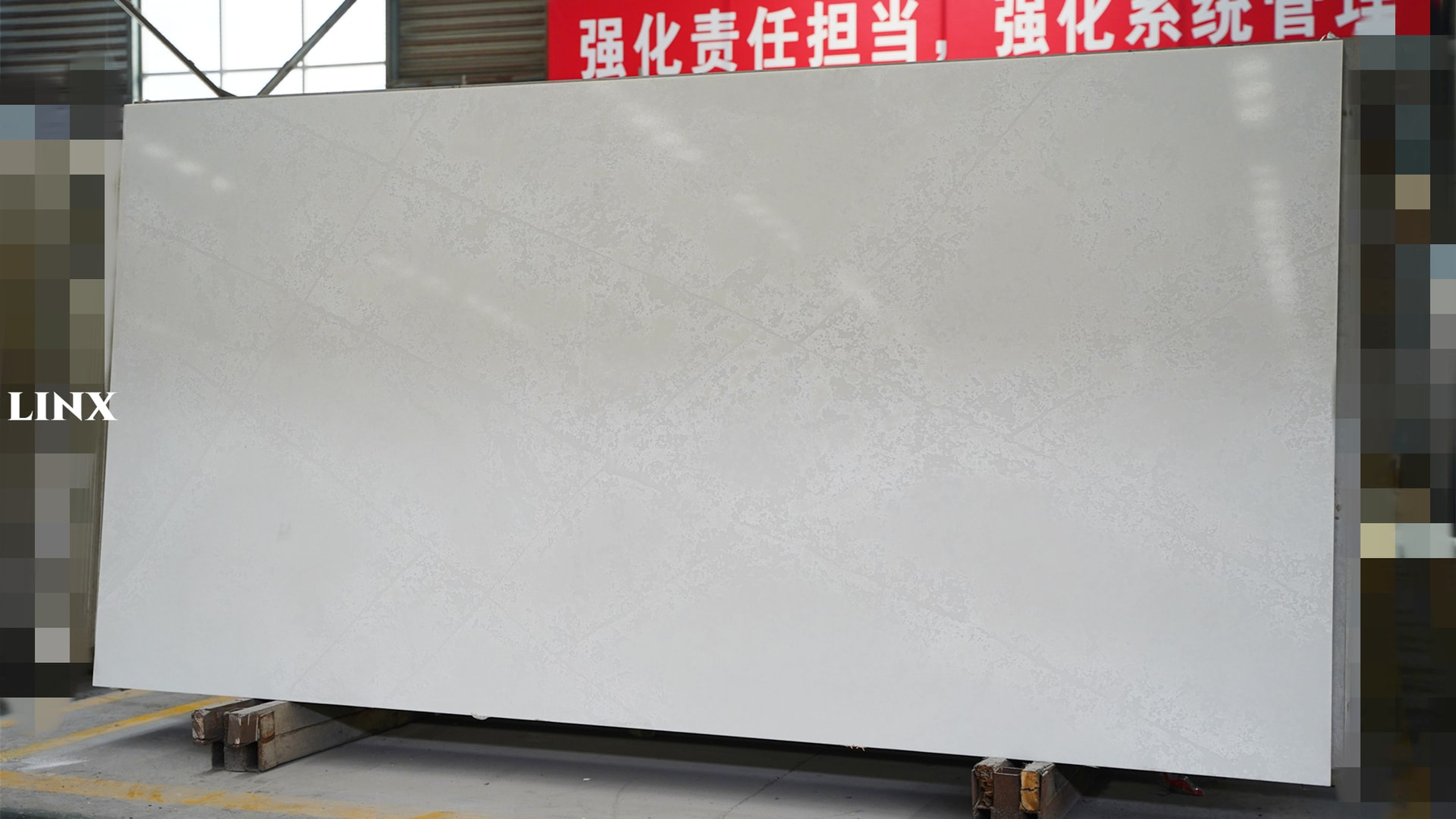LX8172 MAEBLE IMPRINT QUARTZ STONE 2 LINX SURFACES