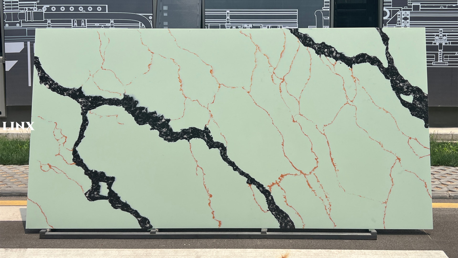 LXM9017 BLUISH GOLD JADE STONE LINX SURFACES