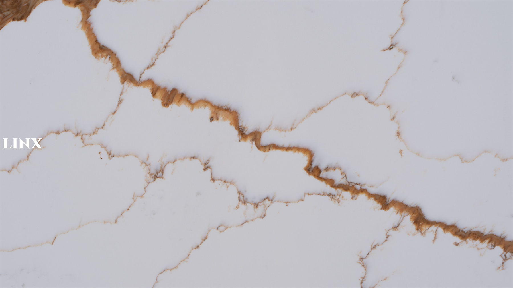 LX6171 QUARTZ STONE CALACATTA BROWN DETAIL 4 LINX SURFACES