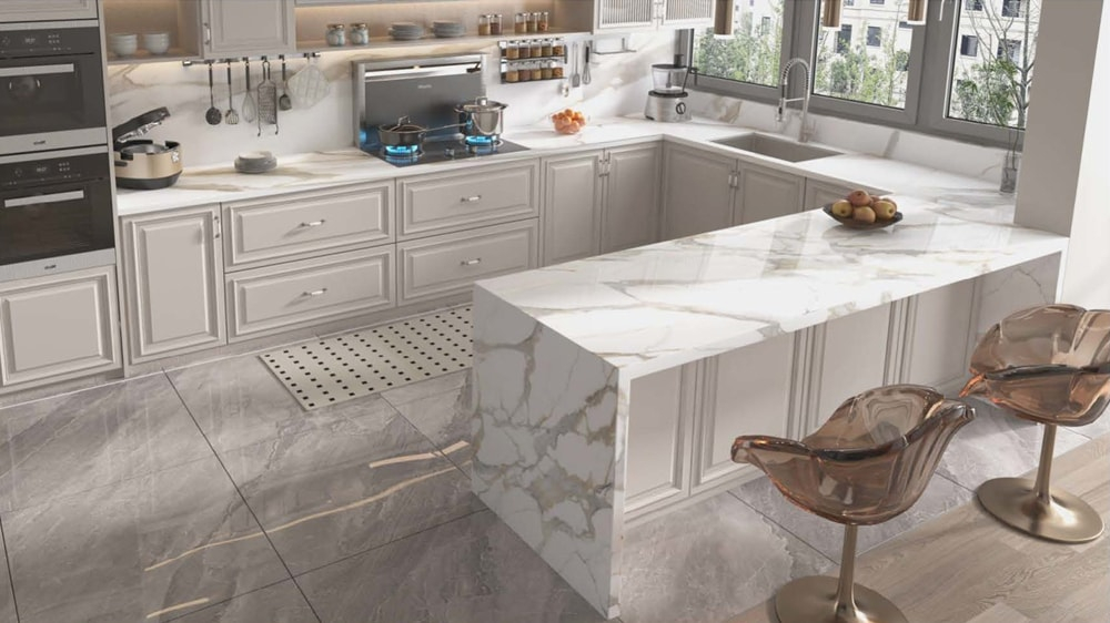 Printed Quartz Stone Kitchen Countertops Linx Surfaces