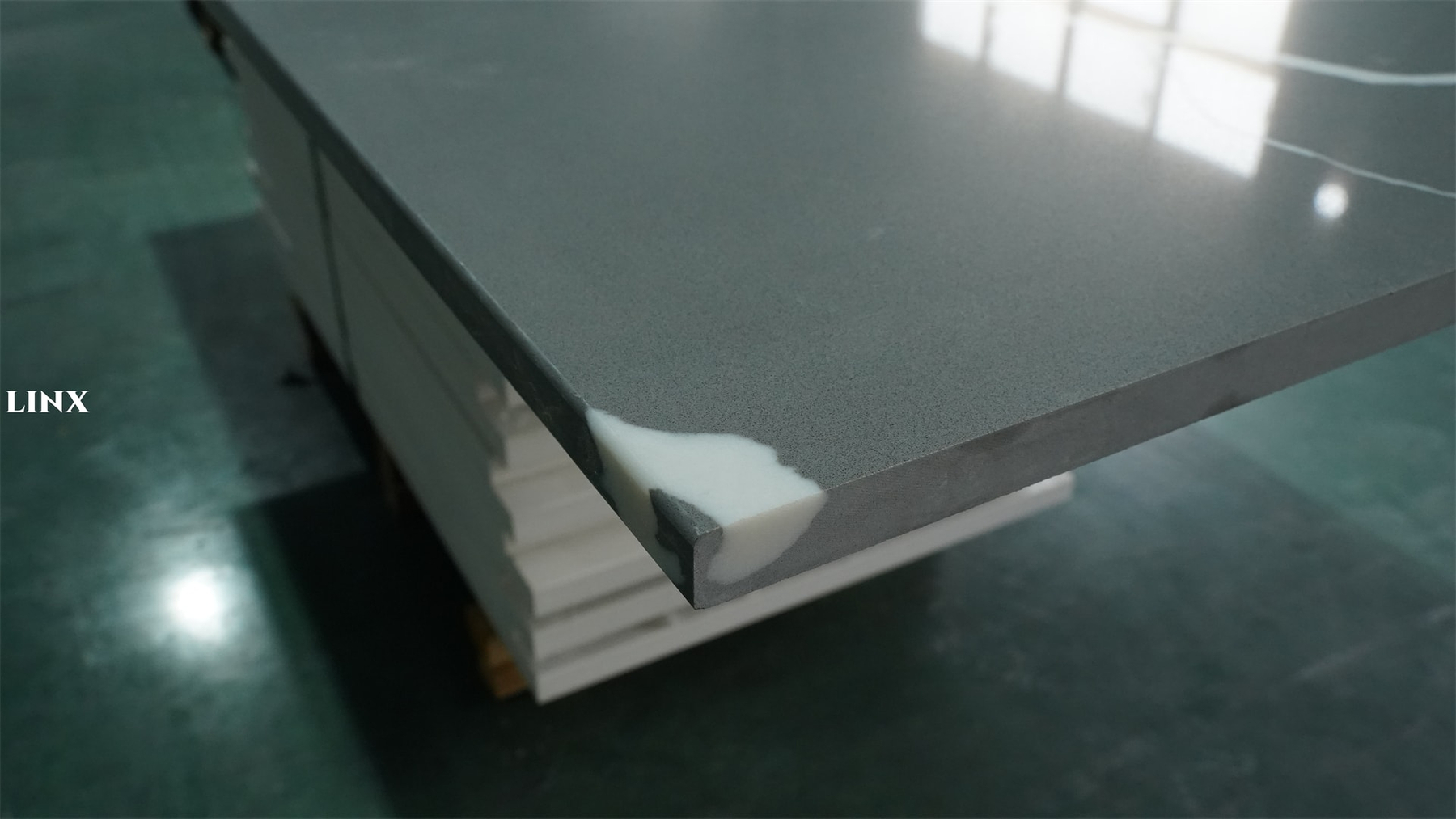 Top Grey Quartz Stone Calacatta Countertops 12