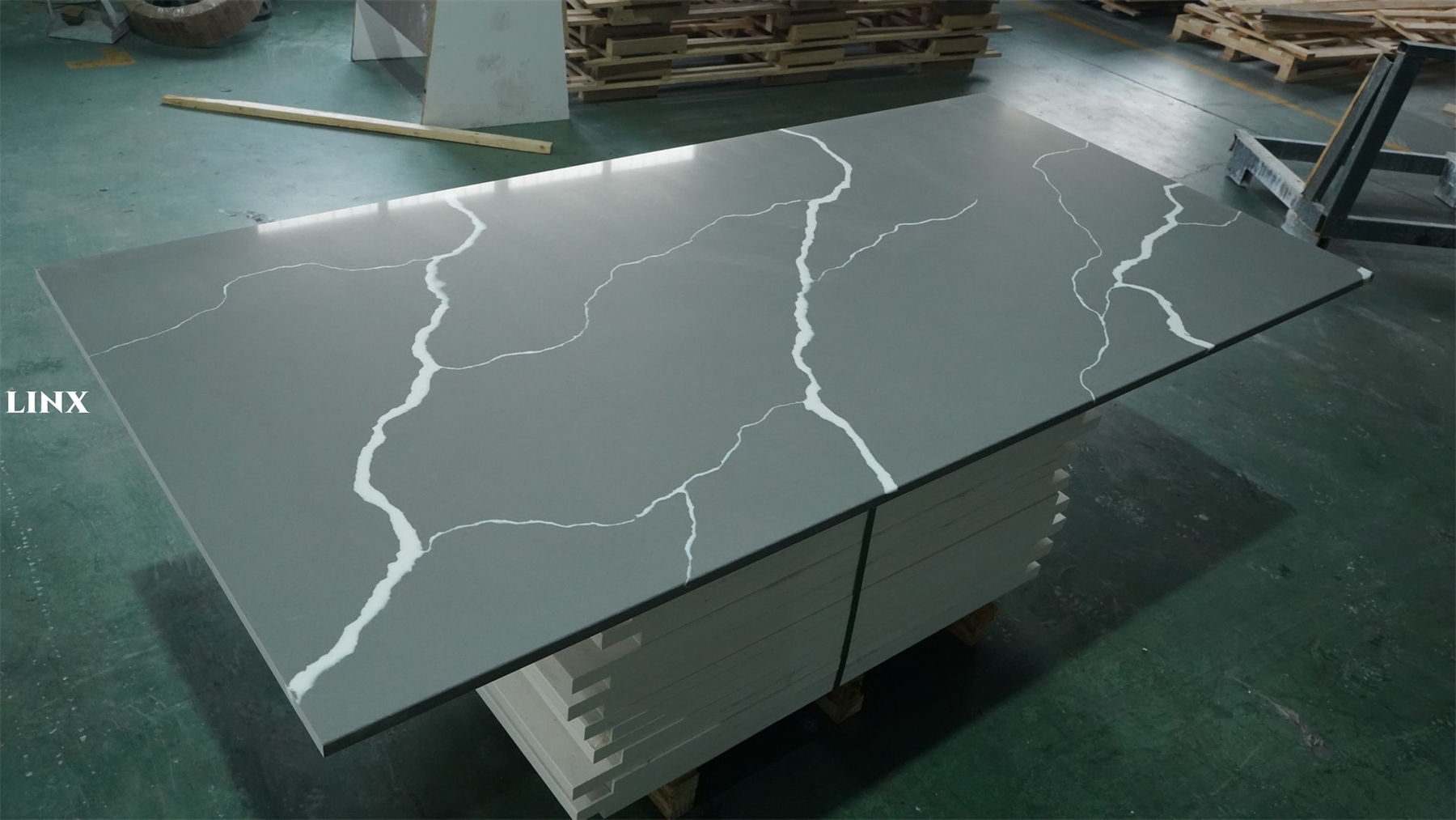 Top Grey Quartz Stone Calacatta Countertops 2