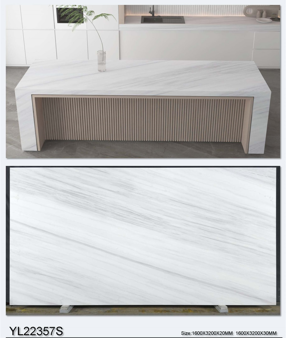 YL22357 Creek Printed Quartz Stone Linx Surfaces