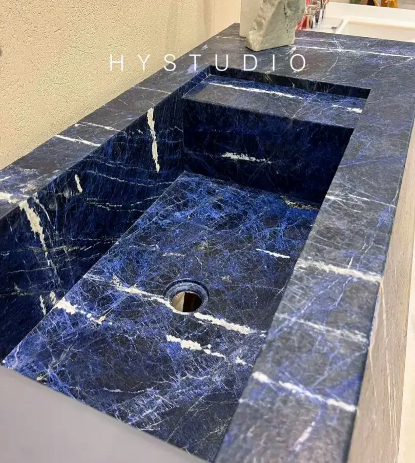 Cloisonne Blue Sinks Linx Surfaces