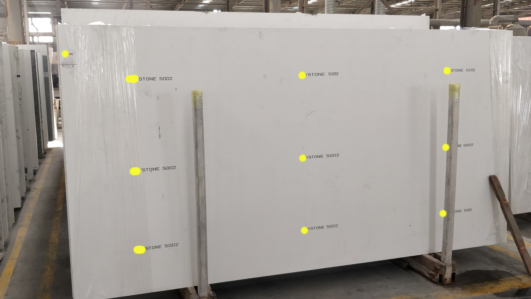 Back Print And Labels On The Quartz Slab Linx Surfaces