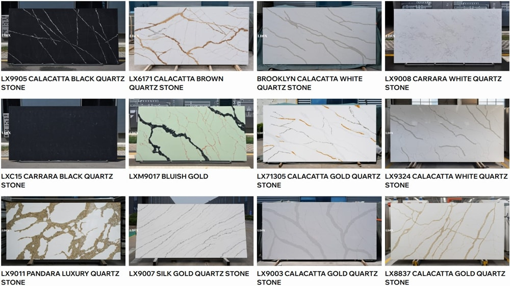 Worried About The Limited Patterns Of Quartz Slabs We offer 300 Patterns For You To Choose From