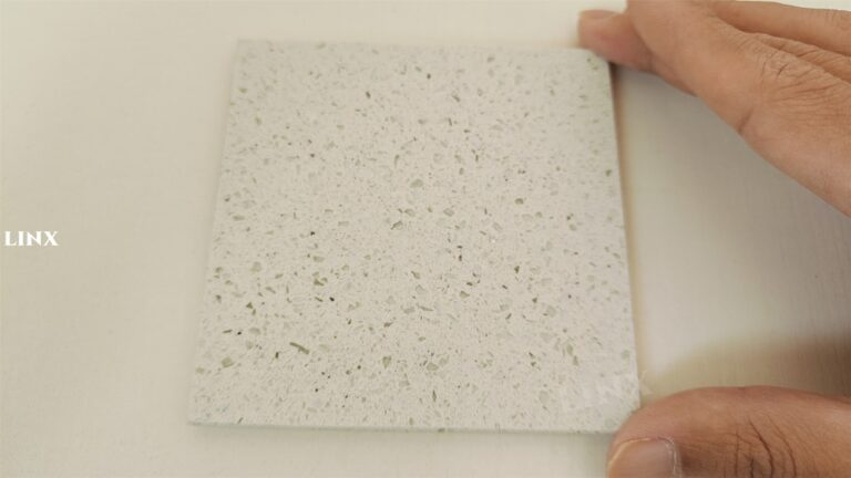 LX2013 DIAMOND WHITE QUARTZ STONE FEATURE LINX SURFACES