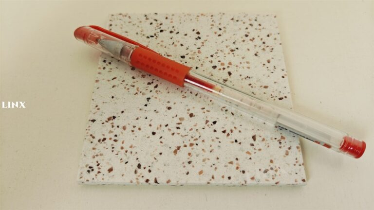 LXY1801 FLECK WHITE QUARTZ JADE STONE FEATURE - LINX SURFACES