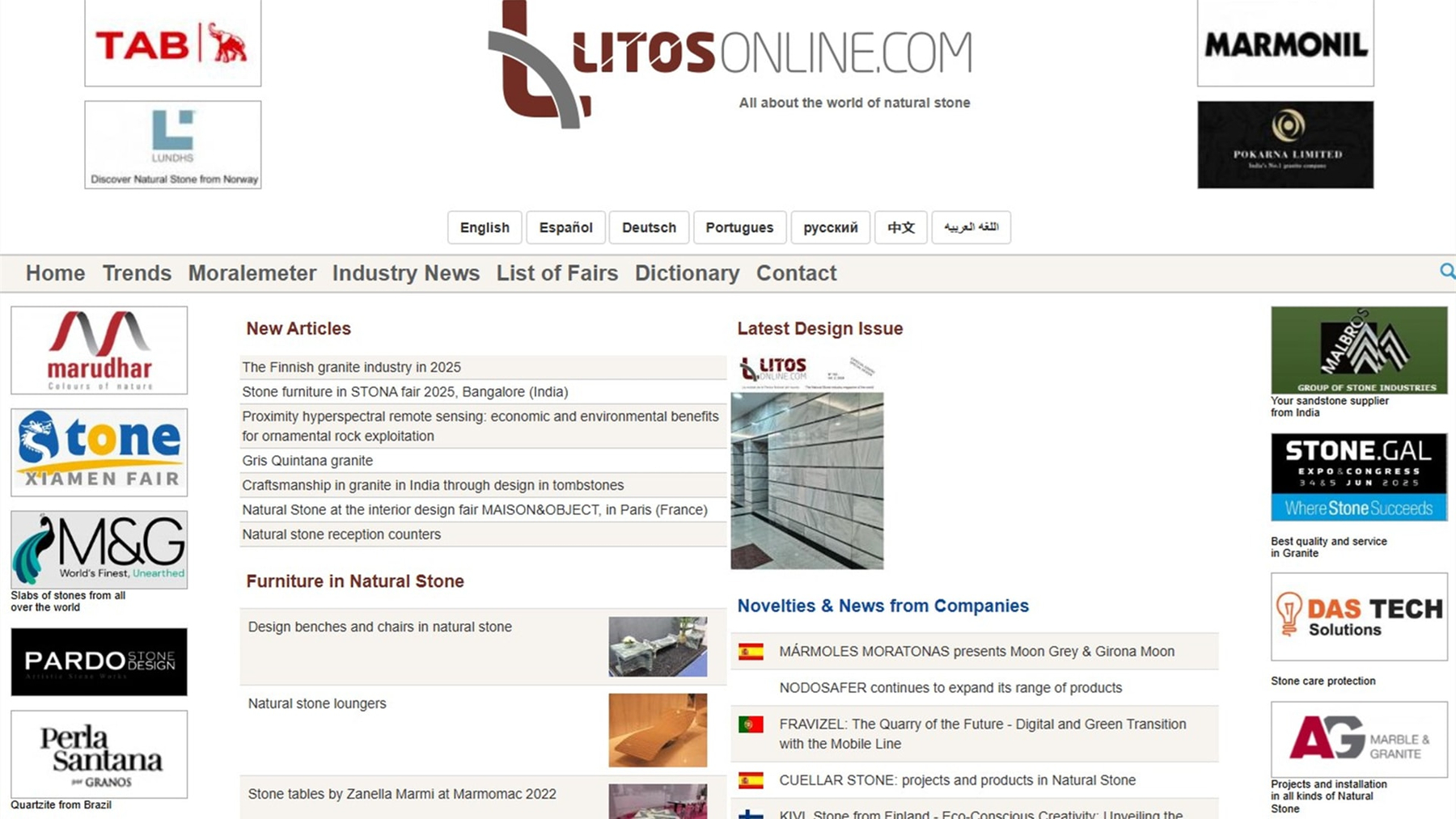 LitosOnline Top 10 Stone Industry Media Worldwide