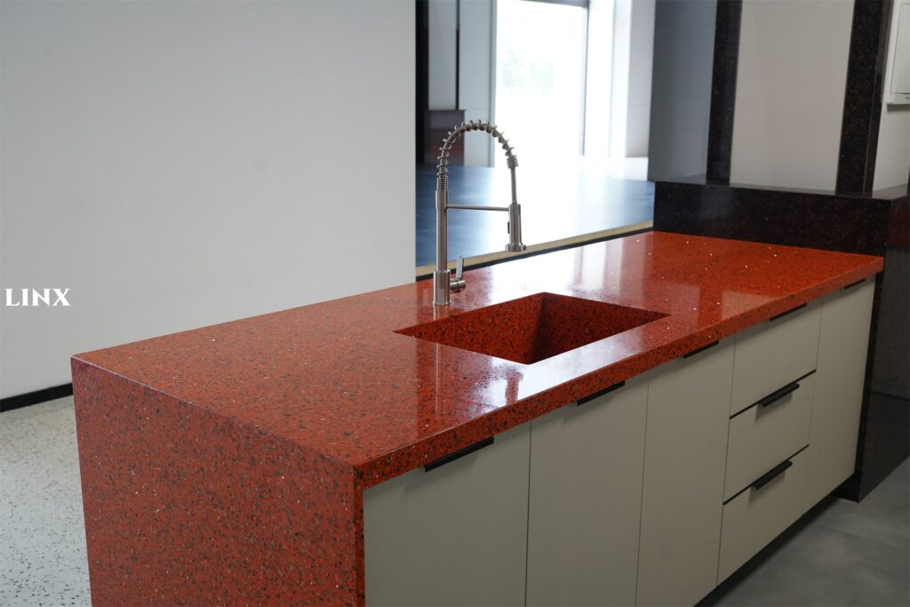 Orange Jade Quartz Countertops Linx Surfaces