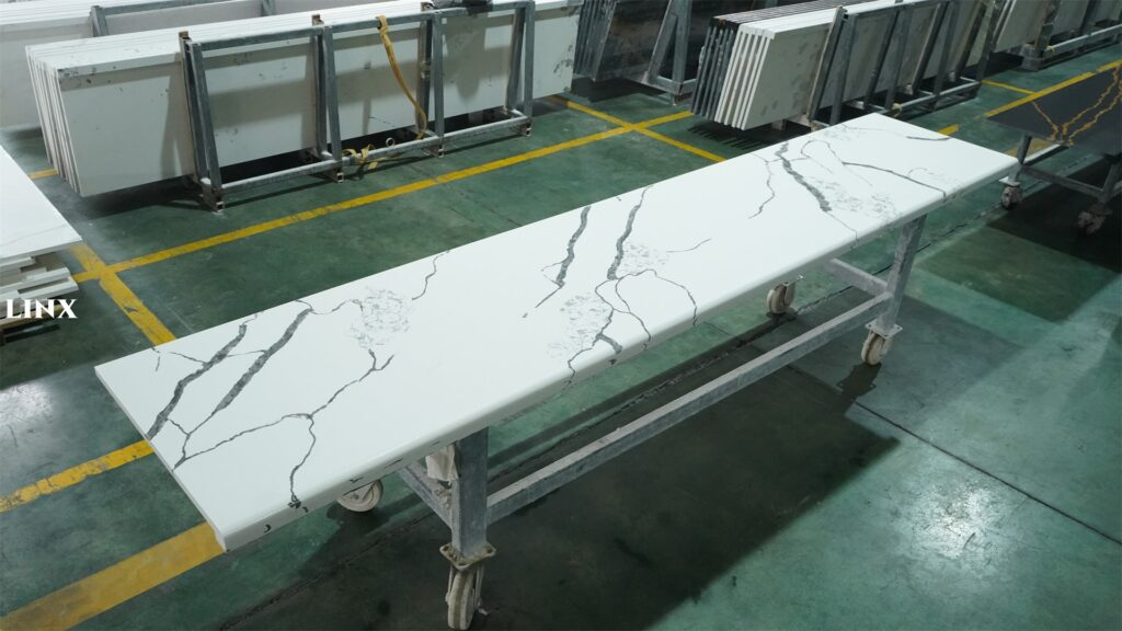 Popular Calacatta White Super Quartz Countertops Linx Surfaces
