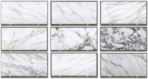 Printed Quartz Stone Calacatta Patterns Feature