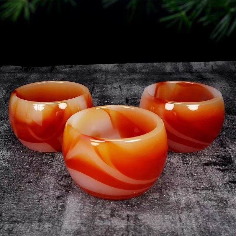 Red Jade Stone Cup 2 Red Jade Stone Cup 2