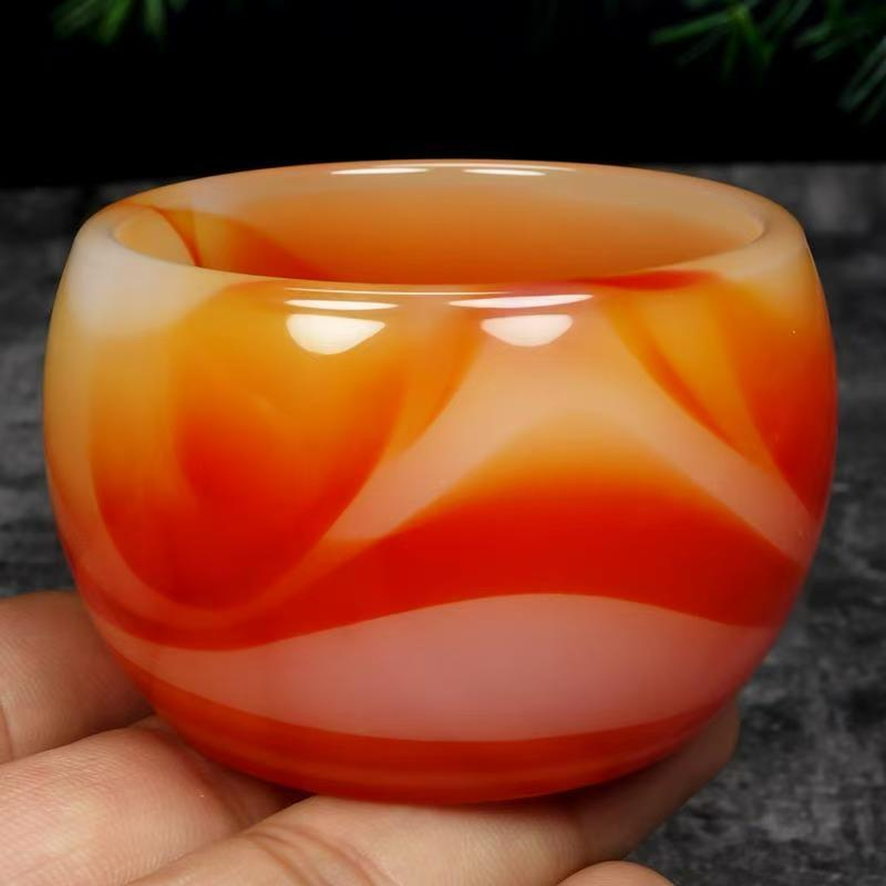 Red Jade Stone Cup 5 Red Jade Stone Cup 5
