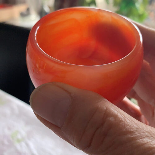 Red Jade Stone Cup 6
