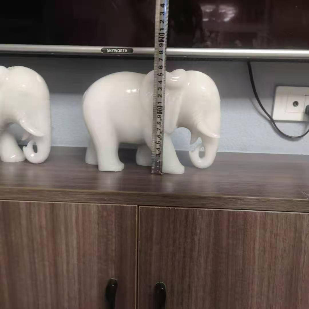 White Jade Stone Elephant (10) White Jade Stone Elephant (10)