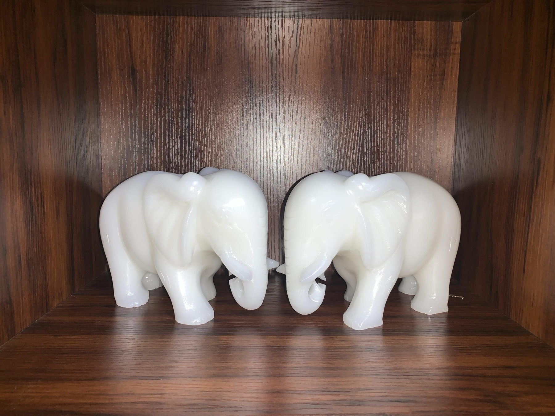 White Jade Stone Elephant (2) White Jade Stone Elephant (2)