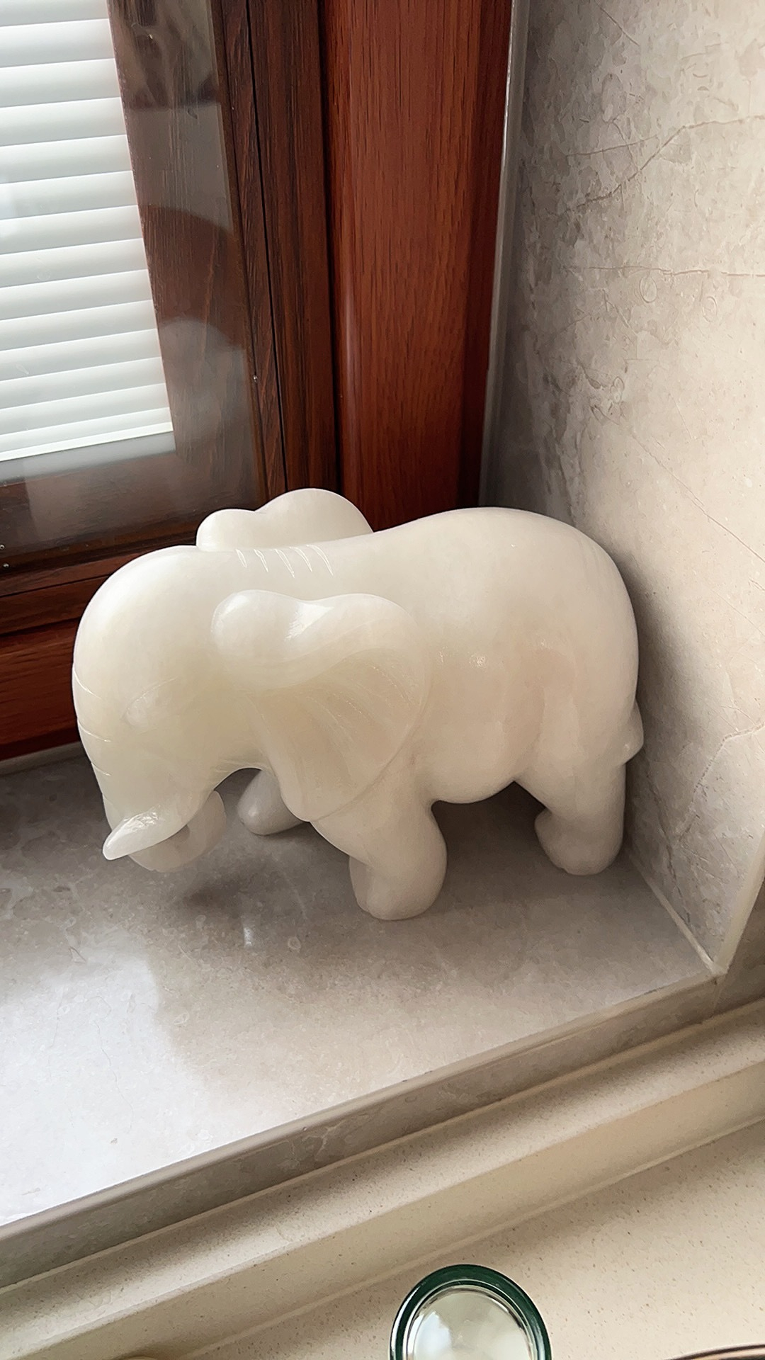 White Jade Stone Elephant (3) White Jade Stone Elephant (3)