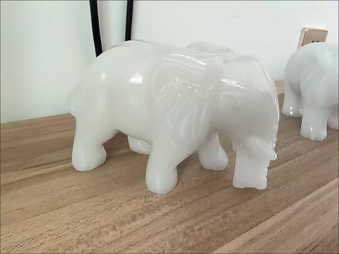 White Jade Stone Elephant (5) White Jade Stone Elephant (5)