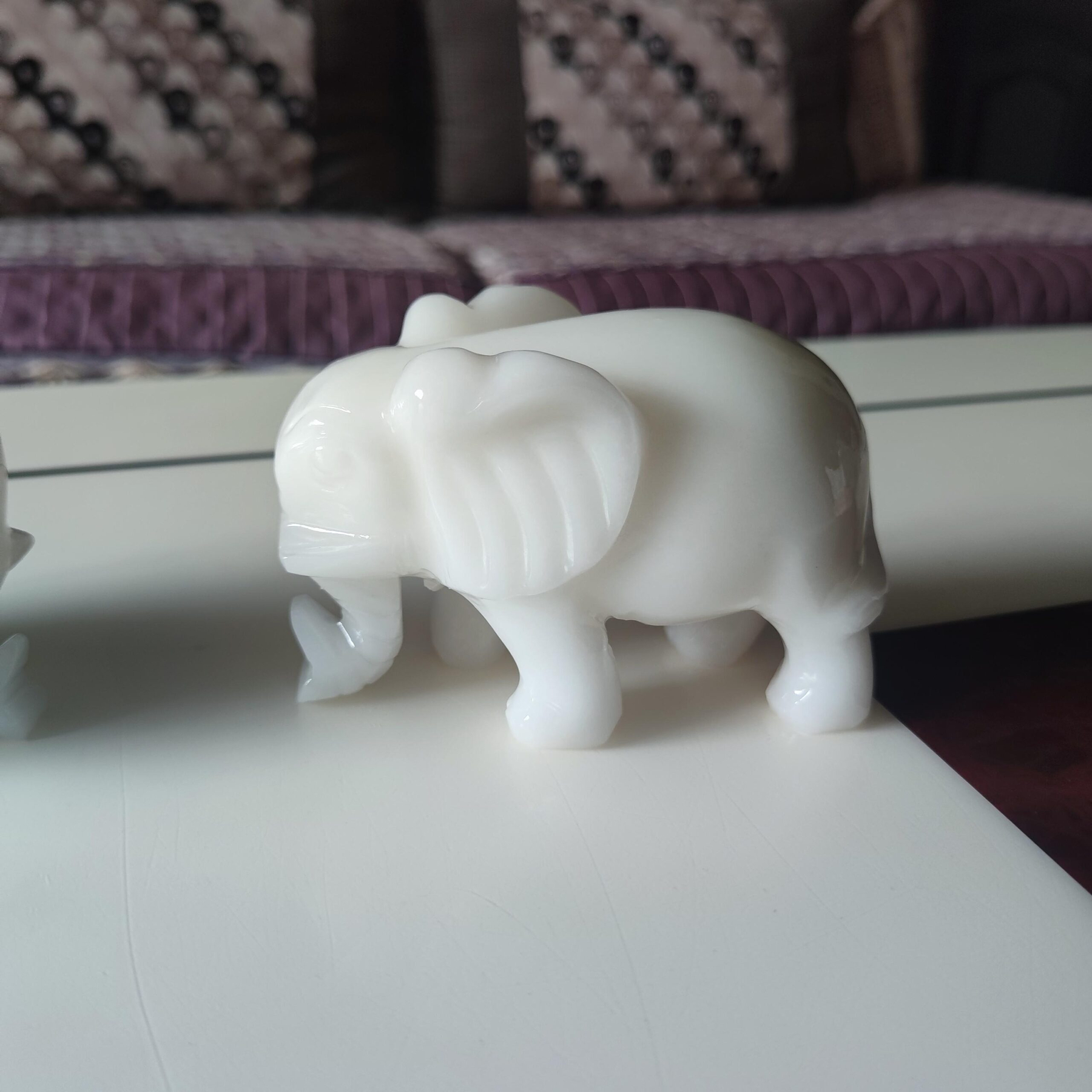 White Jade Stone Elephant (8) White Jade Stone Elephant (8)