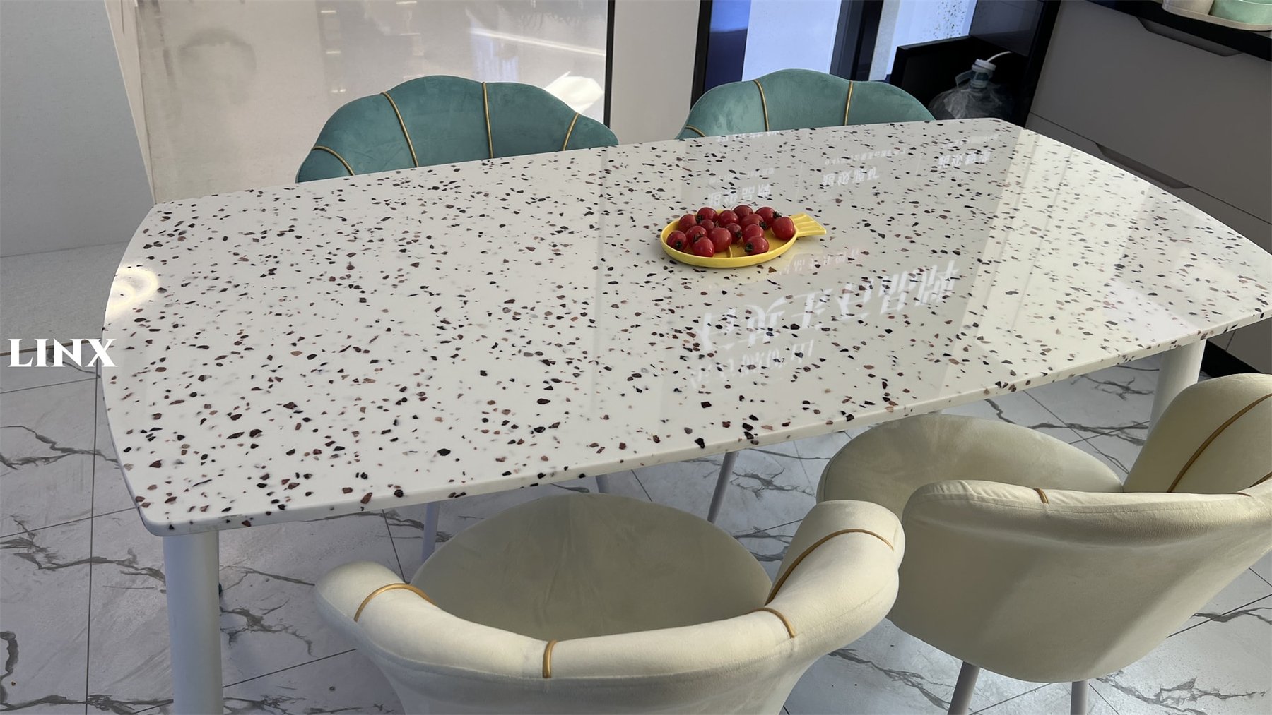 Jade Stone White Big Grain 1 Linx Surfaces