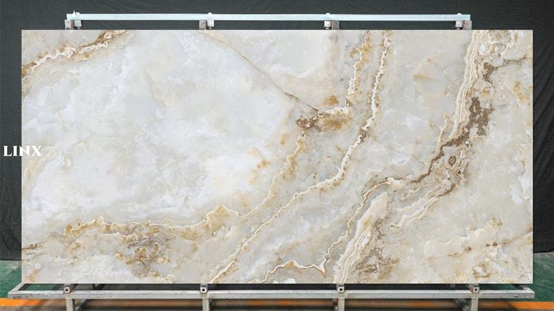 LXAG181 Imperial Jade Feature Sintered Stone Linx Surfaces