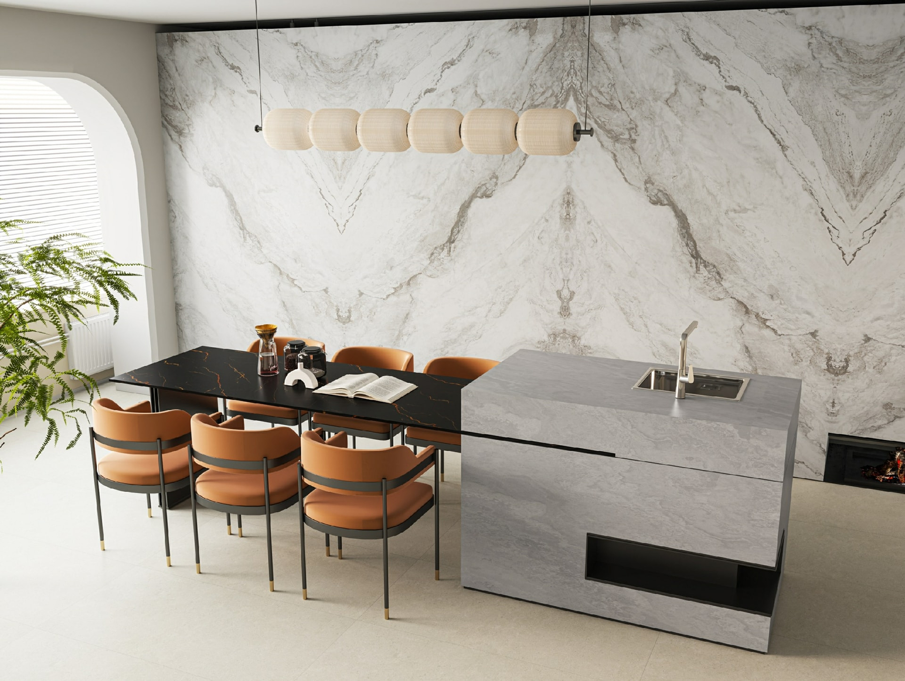 LXAN180 Ankara Gray Walls Sintered Stone Linx Surfaces