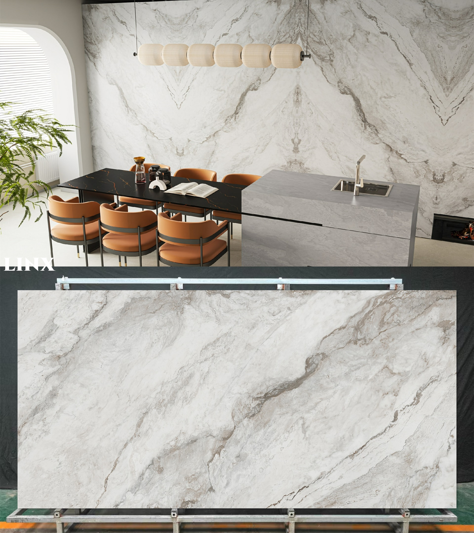 LXAN180 Ankara GrayNew Sintered Stone Linx Surfaces