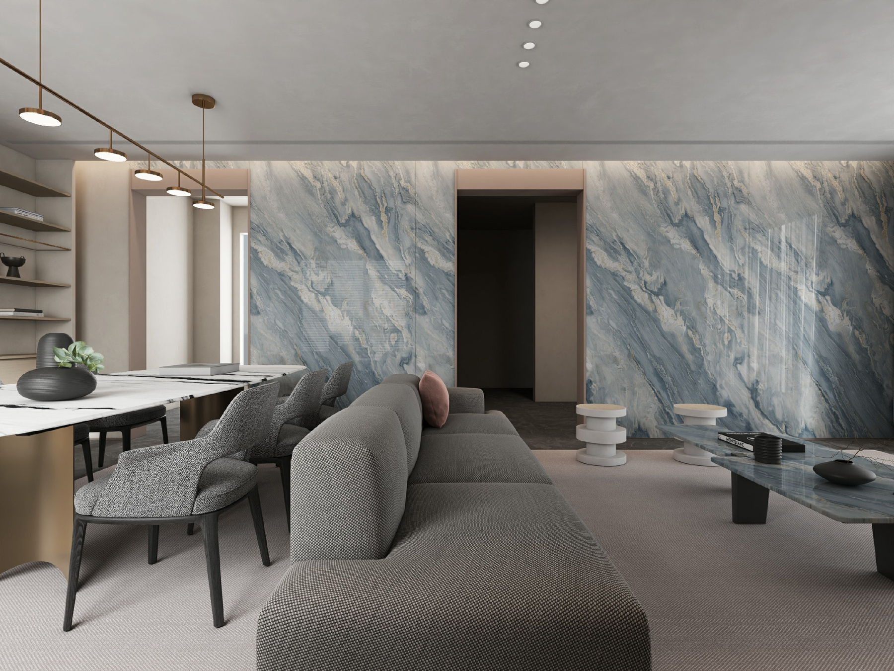 LXDG172 Blue Sands Walls Sintered Stone Linx Surfaces