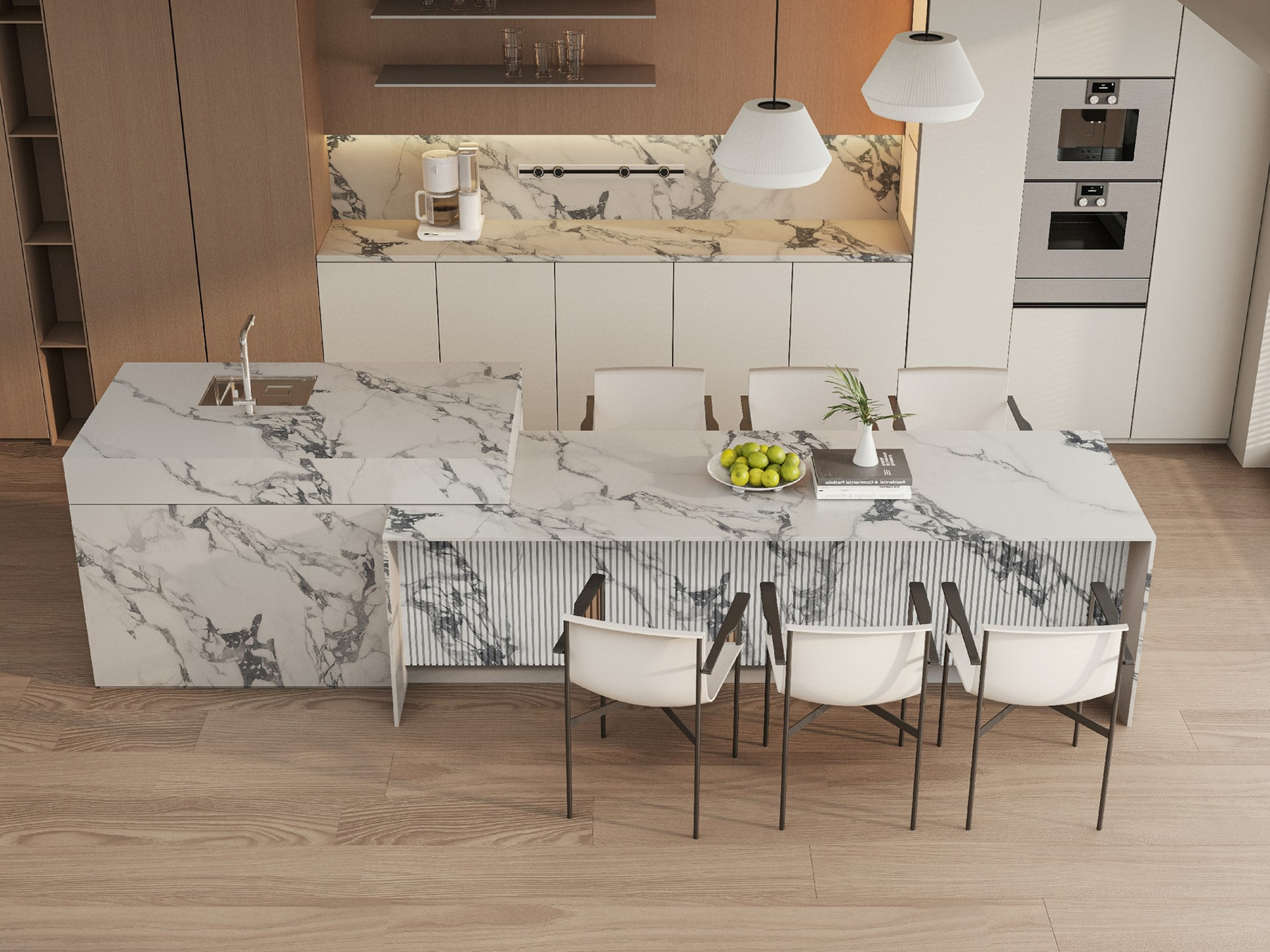 LXDN131 Bvlgari Black Kitchen Sintered Stone Linx Surfaces