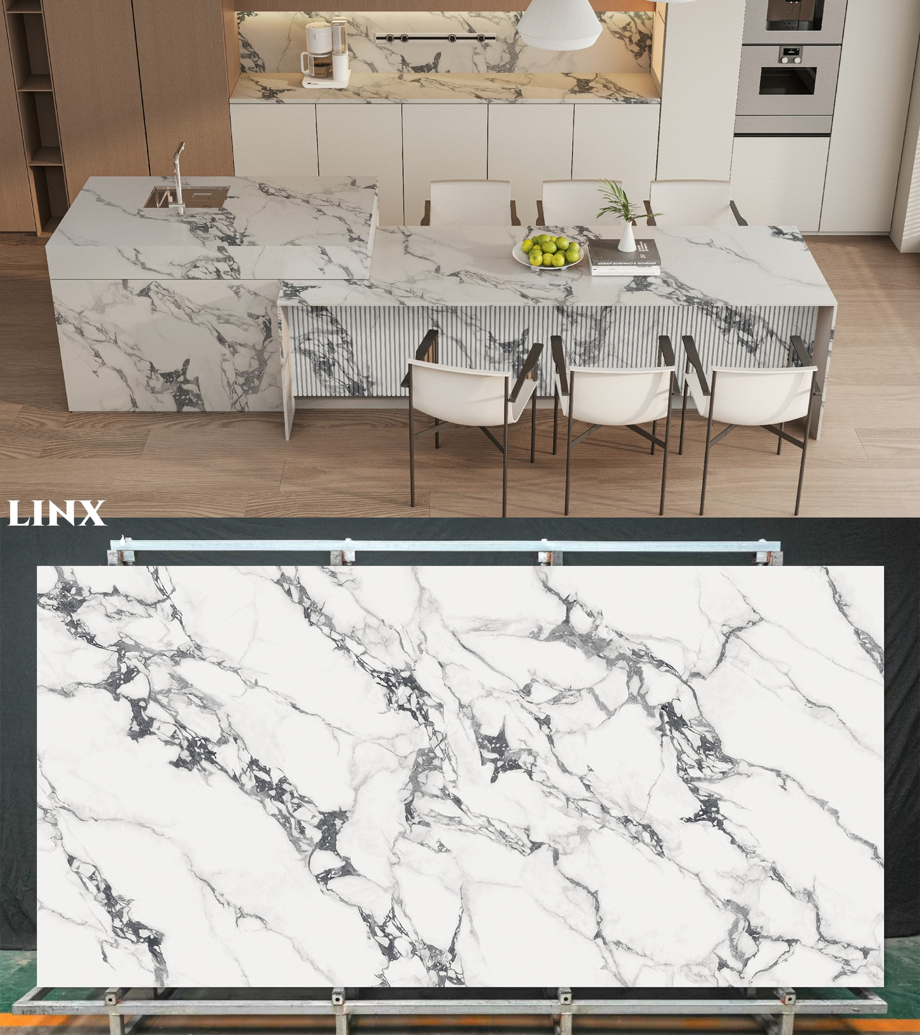 LXDN131 Bvlgari BlackNew Sintered Stone Linx Surfaces