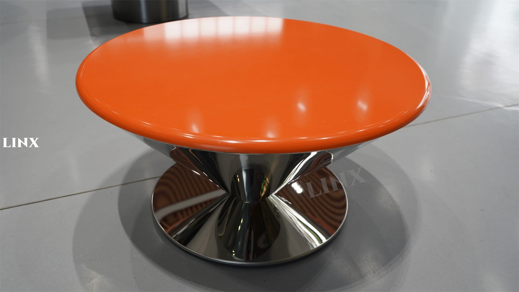 Bright Orange Quartz Jade Stone Tables (12)