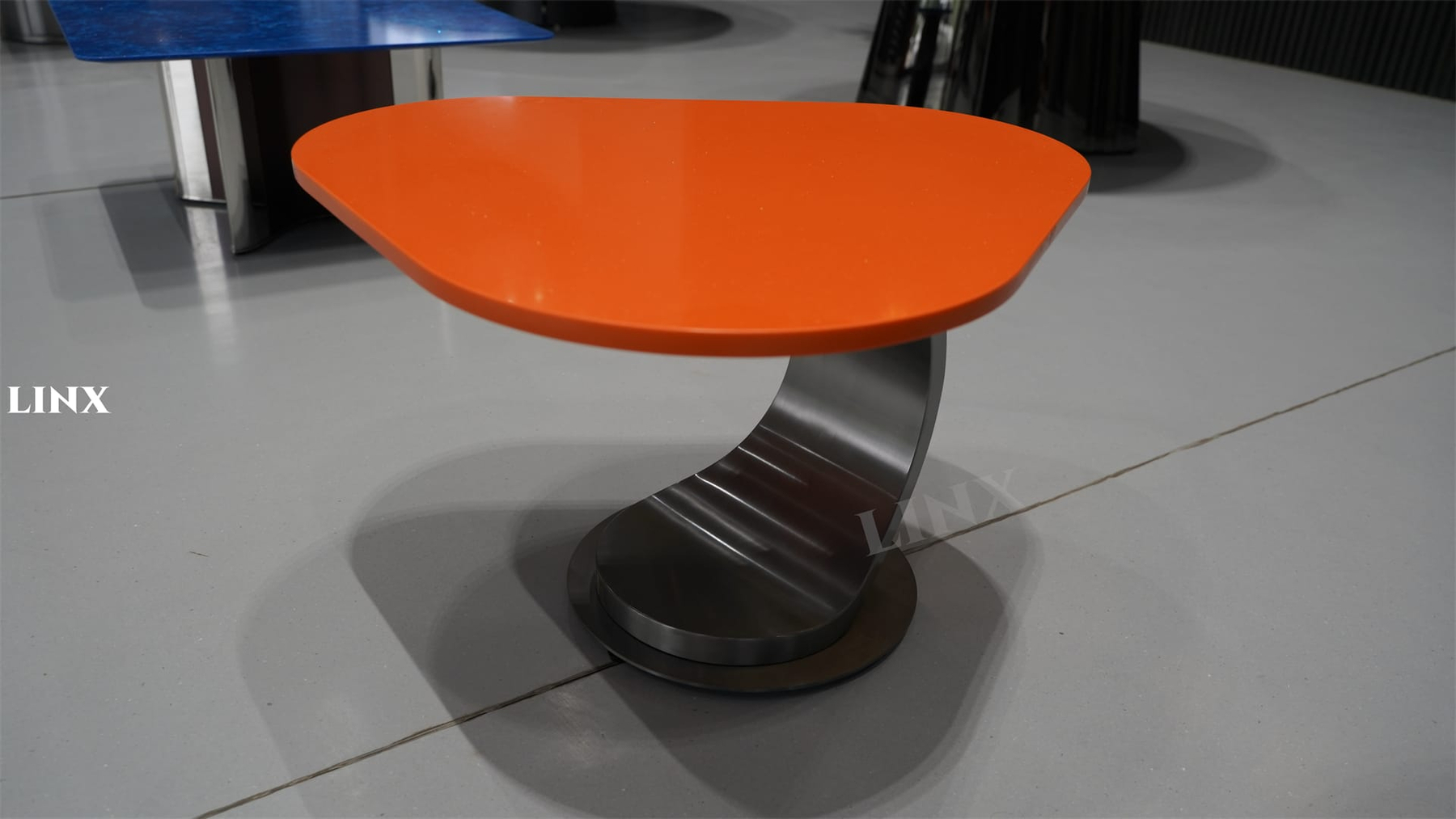 Bright Orange Quartz Jade Stone Tables (3)