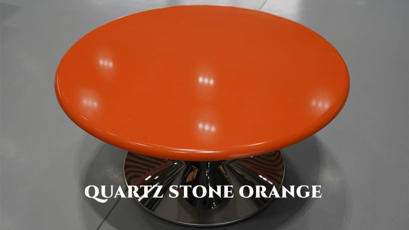 Surprise Orange Quartz Jade Stone Tables Feature