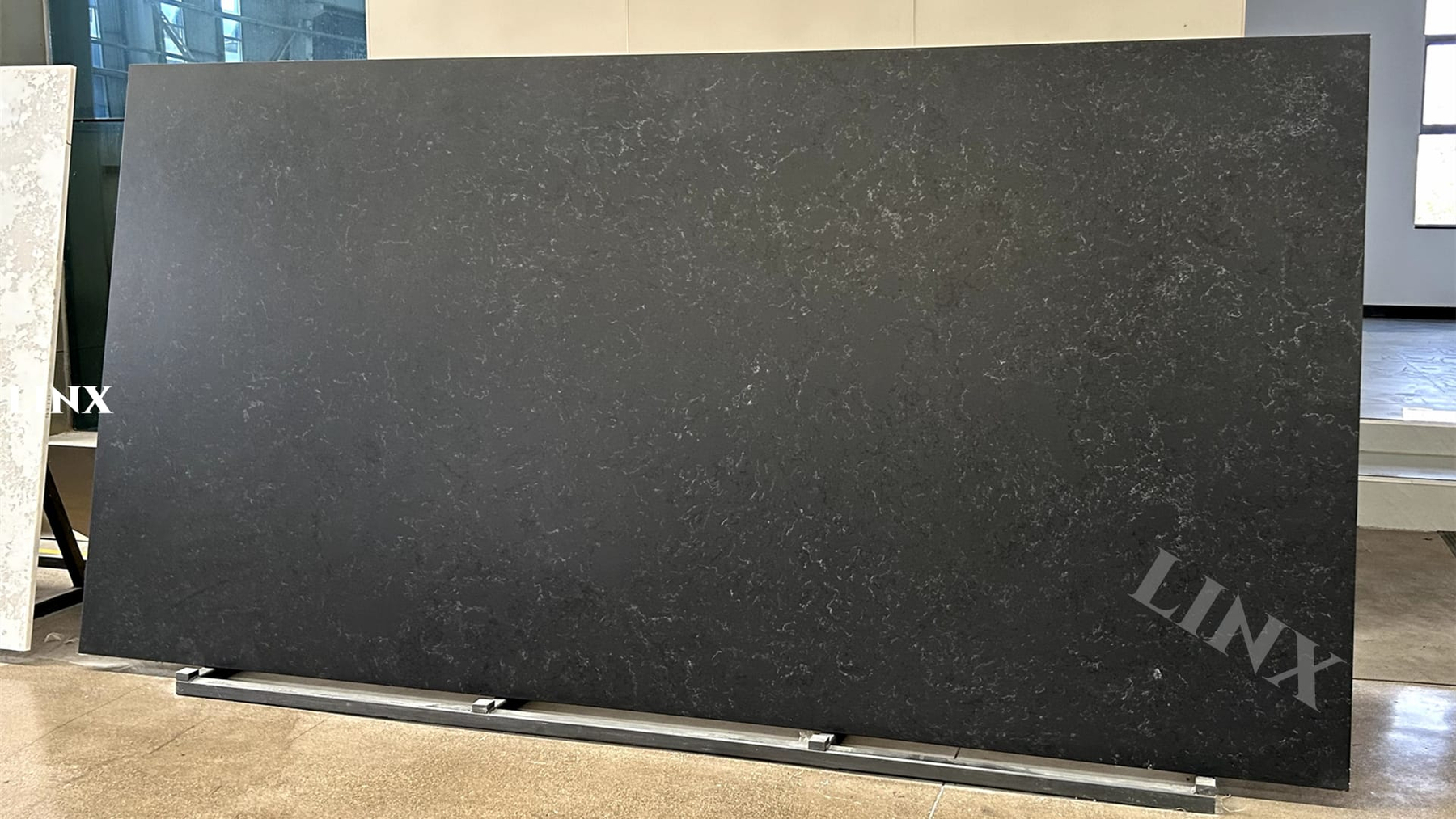 Leather Surface Quartz Stone Black 2 Linx Surface