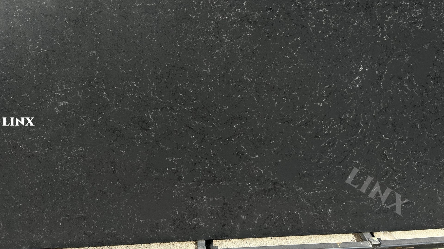 Leather Surface Quartz Stone Black Detail 2 Linx Surface