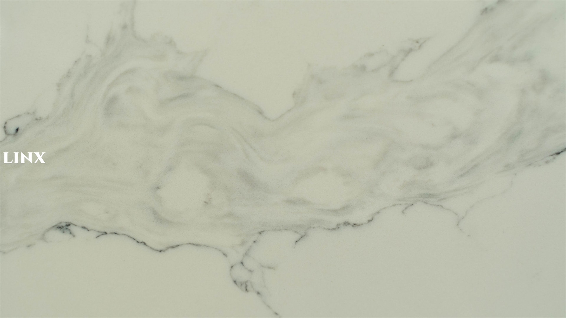 LX9034 CALACATTA WHITE DETAIL 3 QUARTZ STONE LINX SURFACES