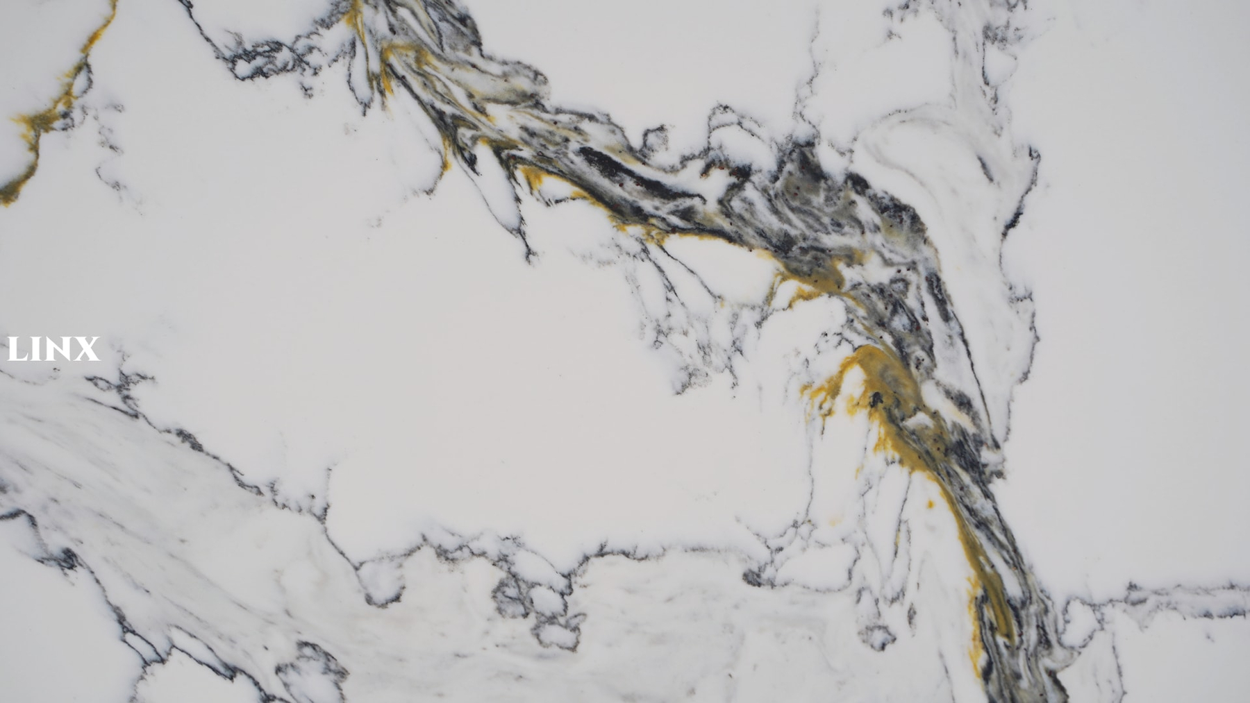 LX9048 CALACATTA WHITE QUARTZ STONE DETAIL 1 LINX SURFACES