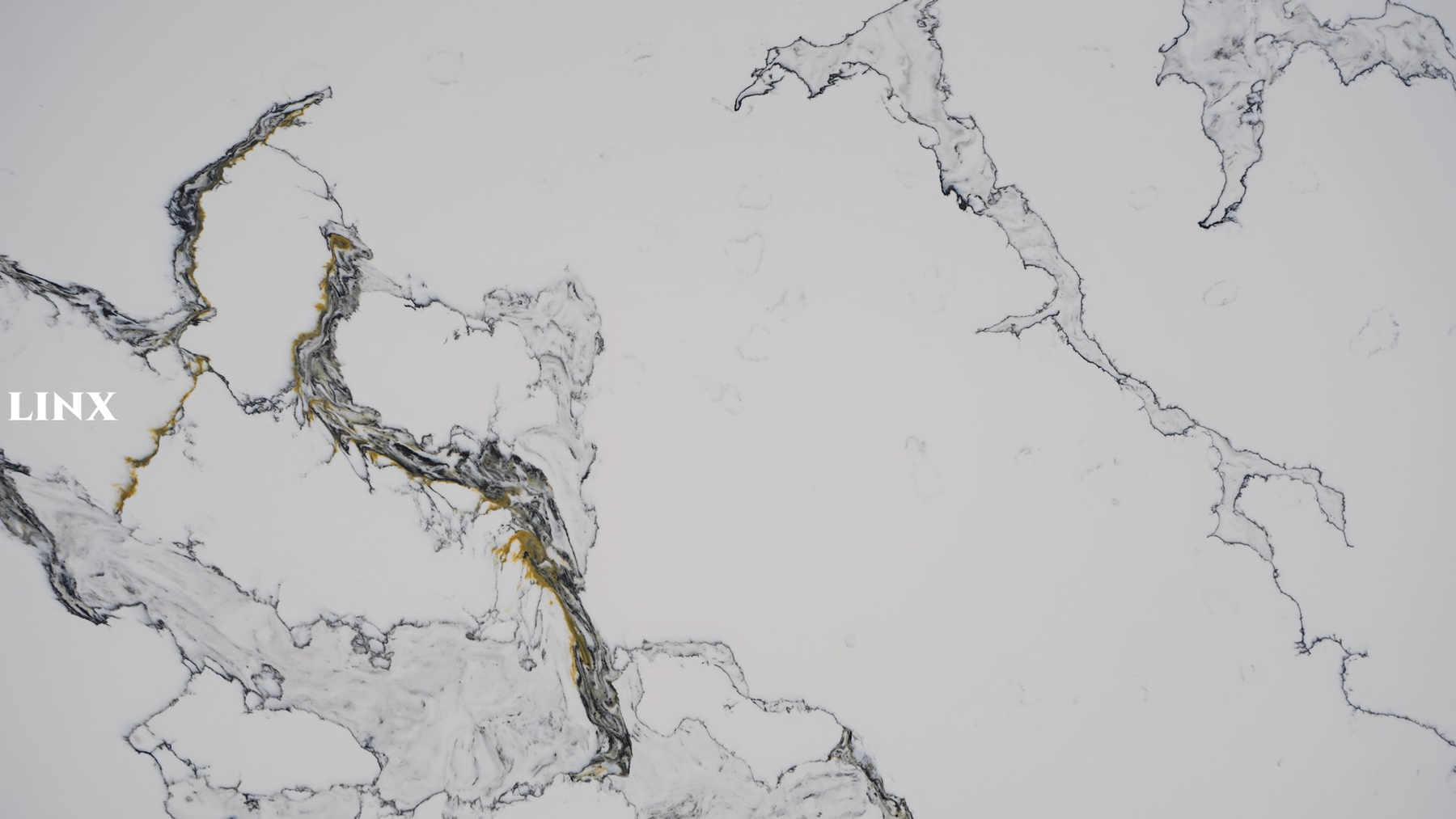 LX9048 CALACATTA WHITE QUARTZ STONE DETAIL 2 LINX SURFACES