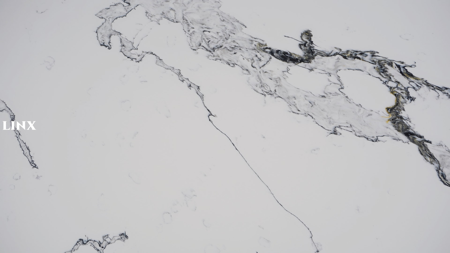 LX9048 CALACATTA WHITE QUARTZ STONE DETAIL 3 LINX SURFACES