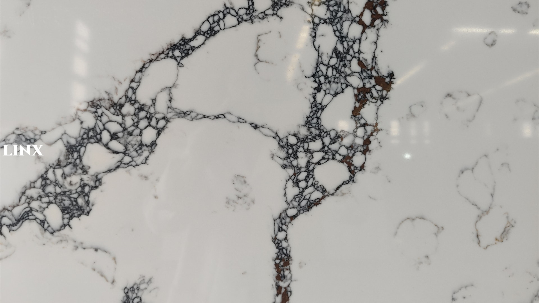 LXM9055 CALACATTA WHITE JADE STONE DETAIL LINX SURFACES