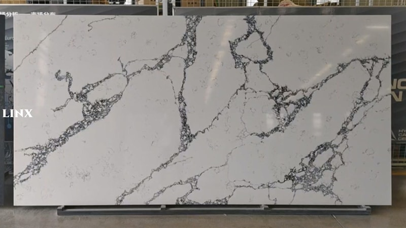 LXM9055 CALACATTA WHITE JADE STONE FEATURE LINX SURFACES