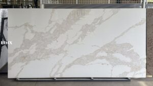 LXM9066 CALACATTA WHITE QUARTZ STONE FEATURE LINX SURFACES