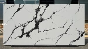 LXM9079 CALACATTA WHITE JADE STONE LINX SURFACES FEATURE