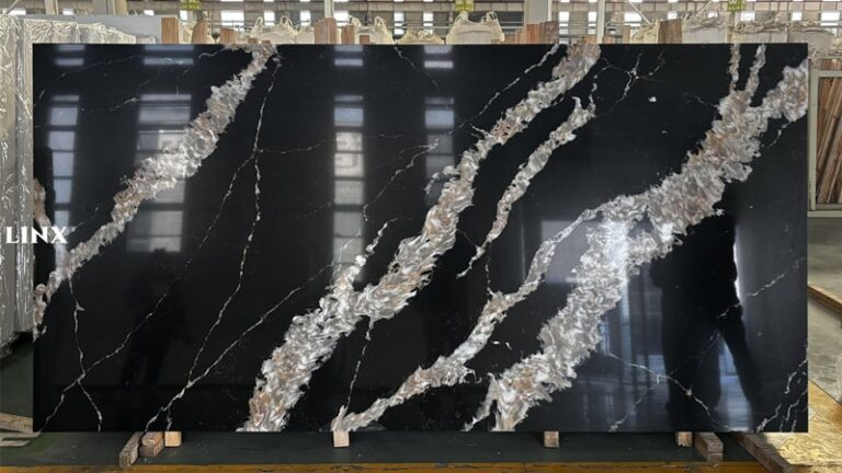 LXM9138 POWERFUL BLACK JADE STONE LINX SURFACES FEATURE