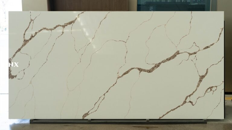 LXM9147 CALACATTA WHTE JADE STONE LINX SURFACES FEATURE