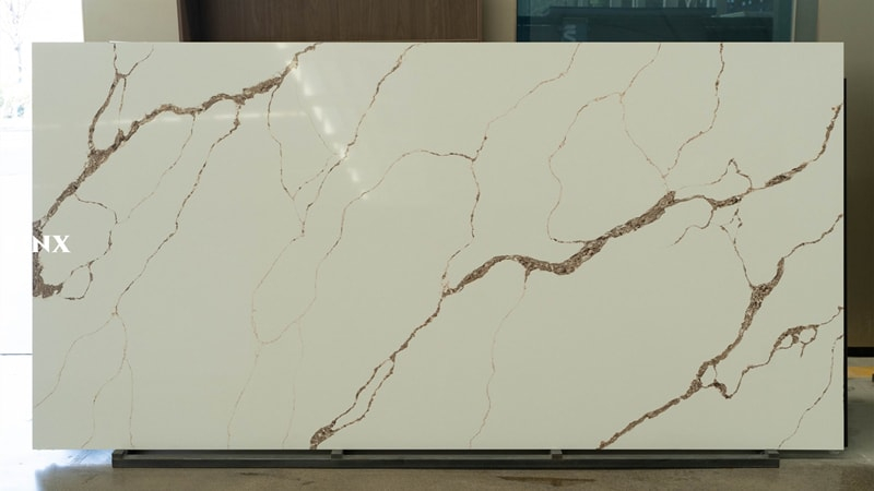 LXM9147 CALACATTA WHTE JADE STONE LINX SURFACES FEATURE